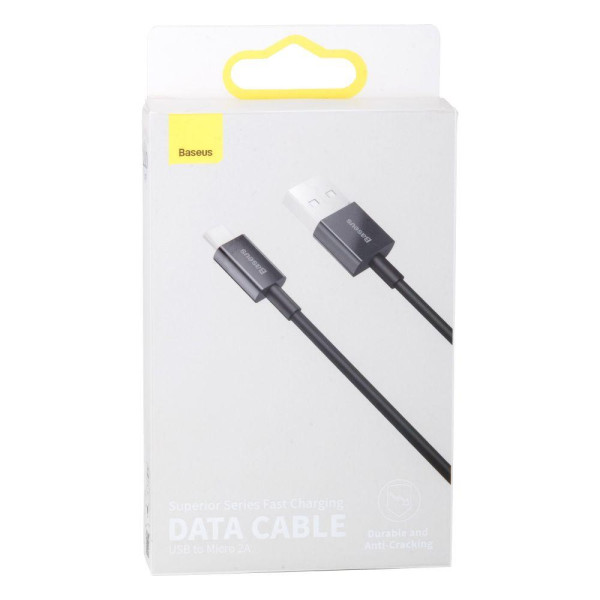 Кабель USB Baseus USB to Micro 2A 2m CAMYS-A М'ята упаковка