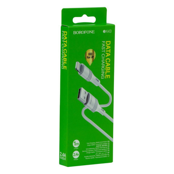 Кабель USB Borofone BX43 CoolJoy Lightning