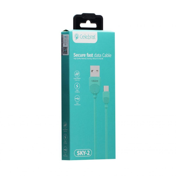 Кабель USB Celebrat Sky-2t Type-C