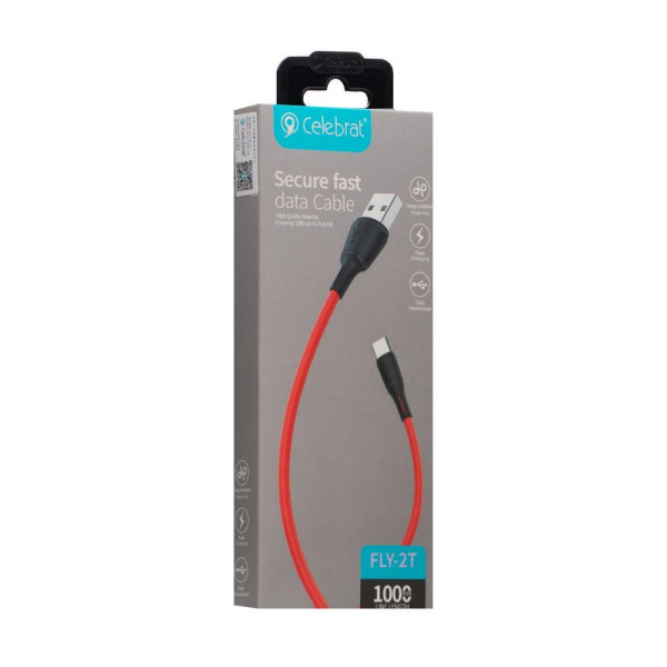 Кабель USB Celebrat Fly-2t Type-C