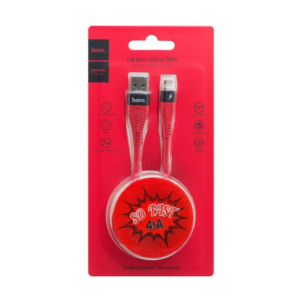 Кабель USB Hoco U38 Flash for OPPO Micro