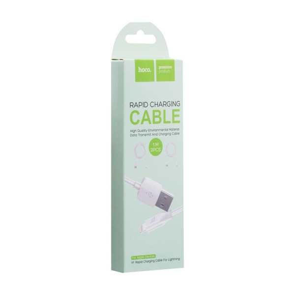 Кабель USB Hoco X1 Rapid 2 pcs Lightning