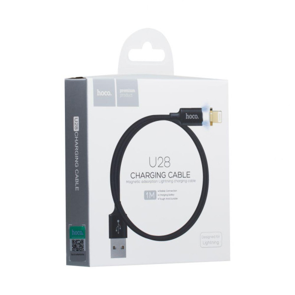 Кабель USB Hoco U28 Magnetic Adsorption Lightning