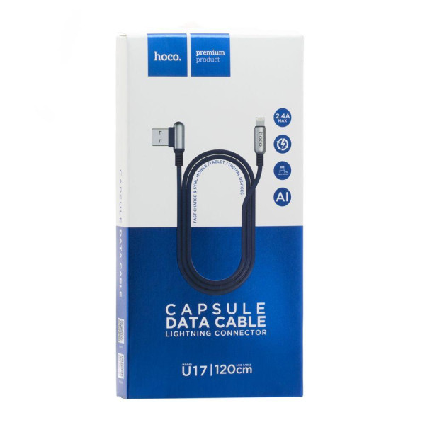 Кабель USB Hoco U17 Capsule Lightning