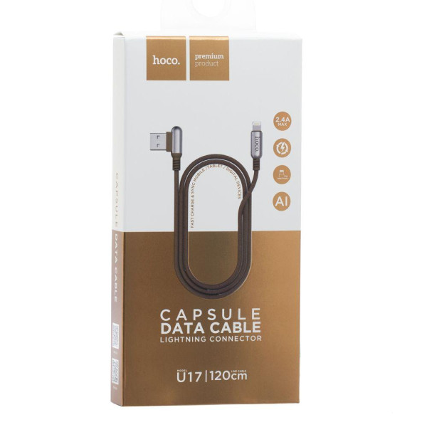 Кабель USB Hoco U17 Capsule Lightning