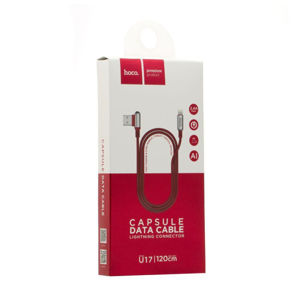Кабель USB Hoco U17 Capsule Lightning