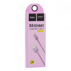 Кабель USB Hoco X6 Khaki Lightning