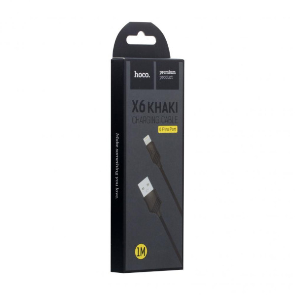 Кабель USB Hoco X6 Khaki Lightning