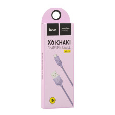 Кабель USB Hoco X6 Khaki Micro
