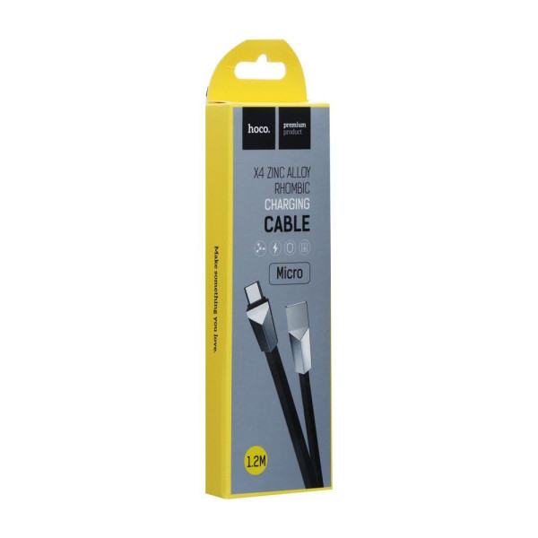 Кабель USB Hoco X4 Zing Alloy Micro