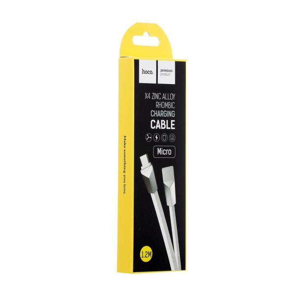 Кабель USB Hoco X4 Zing Alloy Micro