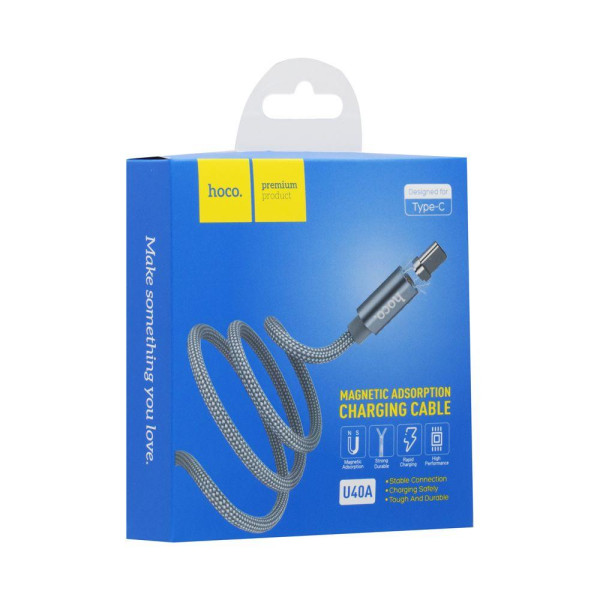 Кабель USB Hoco U40A Magnetic Absorption Type-C