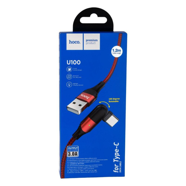 Кабель USB Hoco U100 Orbit Type-C