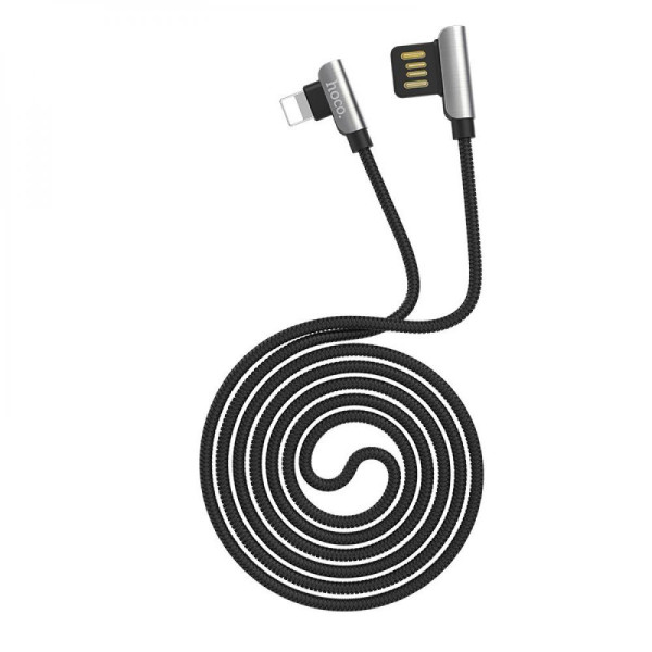 Кабель USB Hoco U42 Exquisite Steel Lightning 2.4A 1.2m