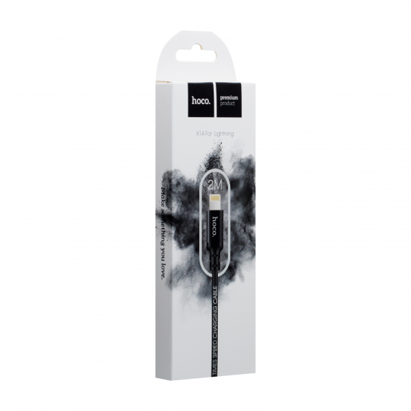 Кабель USB Hoco X14 Times Speed Lightning 2m М'ята упаковка
