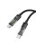 Кабель USB Hoco U116 Transparent 60W LED Indicator Type-C to Type-C 1.2m
