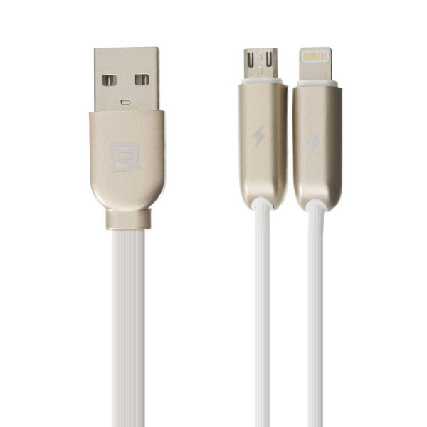 Кабель USB Remax Binary Micro + Lightning
