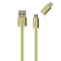 Кабель USB Remax RC-020t Aurora Lightning + Micro