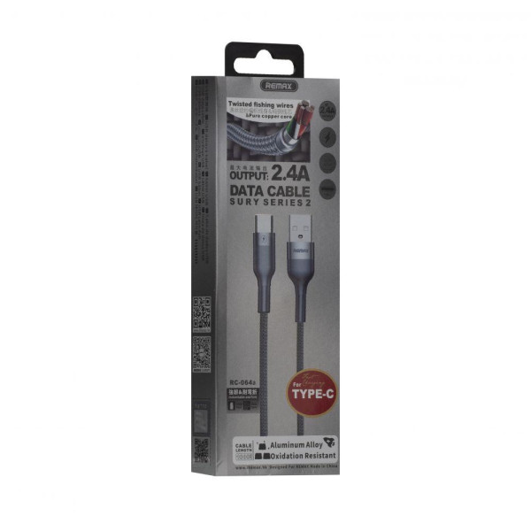 Кабель USB Remax RC-064a Sury 2 Type-C