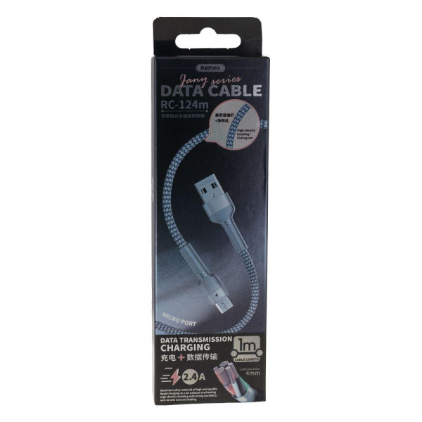 Кабель USB Remax RC-124m Jany Micro