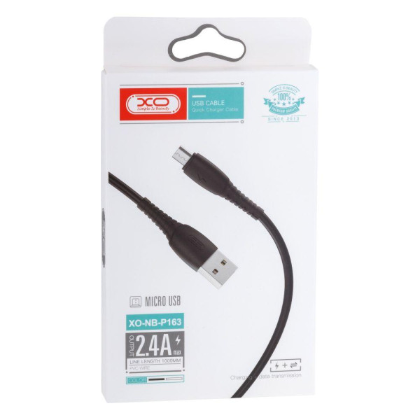 Кабель USB XO NB-P163  2.4A USB Micro