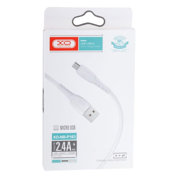 Кабель USB XO NB-P163  2.4A USB Micro
