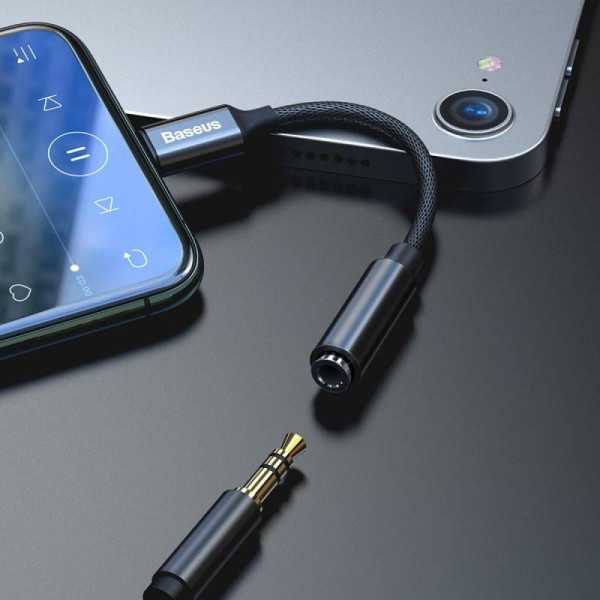 Перехiдник Baseus Lightning to 3.5mm CALL3