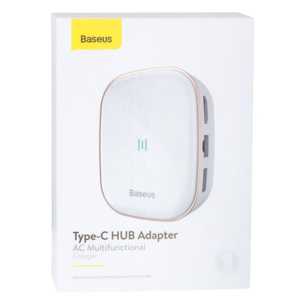 Хаб Baseus USB 3.0 / Type-C / RJ45 Charger 60W CAHUB-AU