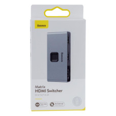 Хаб Baseus HDMI to 2HDMI CAHUB-BC М'ята упаковка
