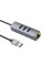 Хаб USB Hoco HB34 Easy link Gigabit Ethernet adapter(USB to USB3.0*3+RJ45)