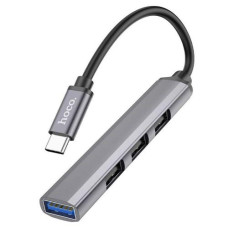 Хаб USB Hoco HB26 4 in 1 adapter(Type-C to USB3.0+USB2.0*3) М'ята упаковка