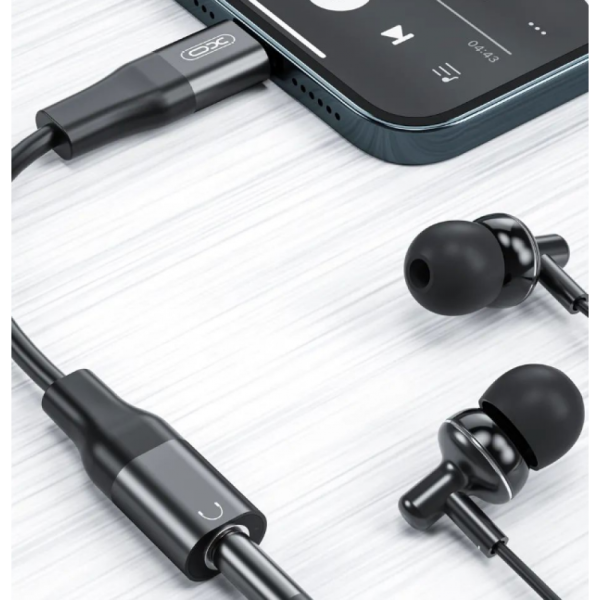 Перехідник XO NB181A  audio adapter Lightning to3.5mm