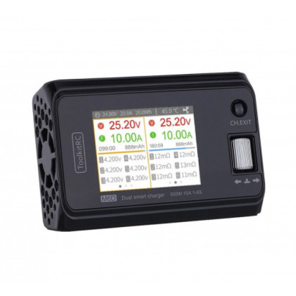 Зарядний пристрій ToolkitRC M6D (500W, 15A, 1S-6S)