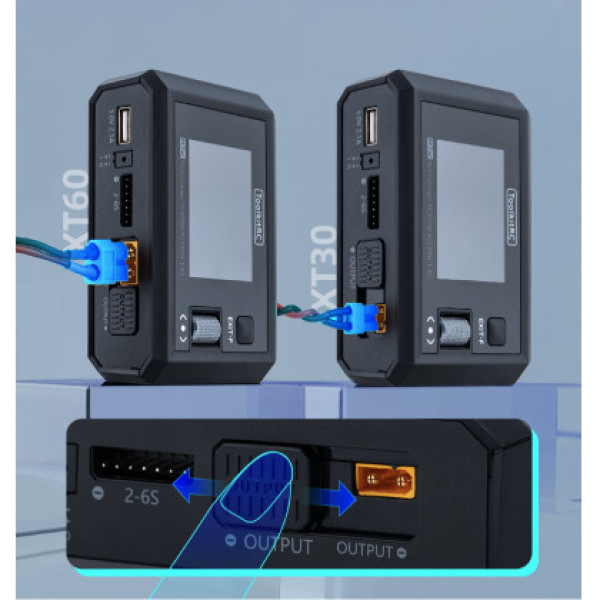 Зарядний пристрій ToolkitRC M7AC із вбудованим блоком живлення на AC 100W (DC 300W, 1 канал)