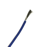 Силіконовий багатожильний гнучкий провід AWG 24 blue (1 метр)