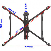 Рама для дрону FPV Mark 4 V2 (10 дюймів, карбонова)