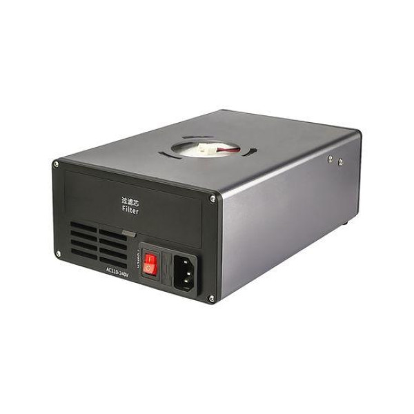 Паяльна станція IHD D-301, фен, паяльник T12, цифрова індикація, витяжка з вугільним фільтром, LED підсвічування