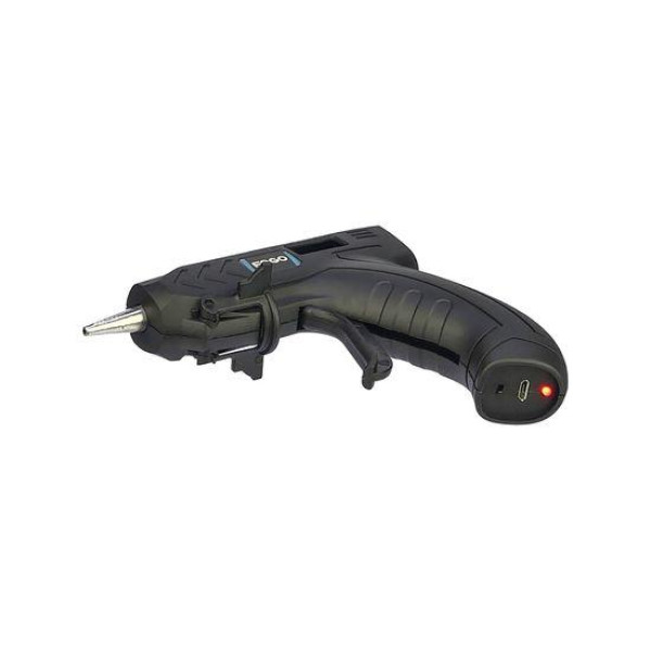 Термоклейовий пістолет Fogo з акумулятором 1800 mAh (15W, сопло d=2mm, клей d=7mm)