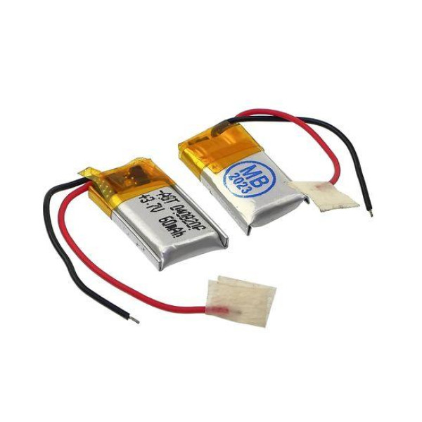 Акумулятор 400820P універсальний з контролером 4 х 08 х 20 мм (50 mAh) для TWS навушників, Bluetooth гарнітур, MP3 плеєрів