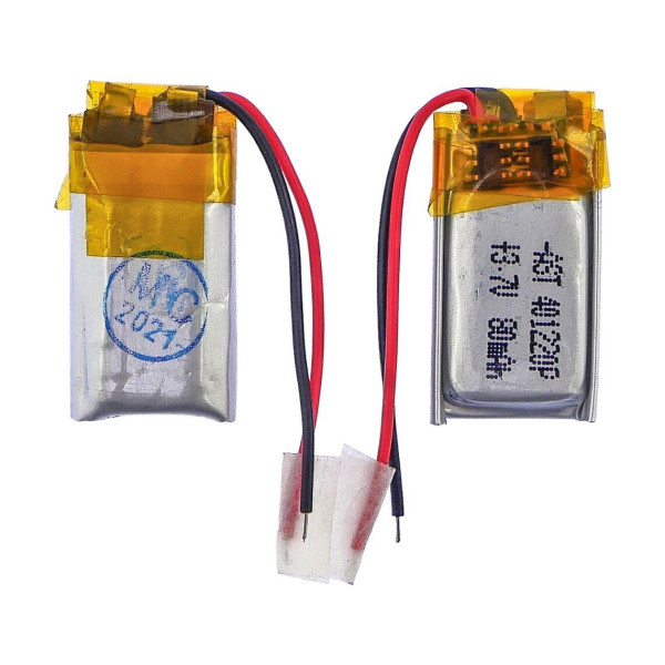 Акумулятор 401220P універсальний з контролером, 4,3 х 11 х 23 мм (80 mAh) для TWS навушників, Bluetooth гарнітур, MP3 плеєрів