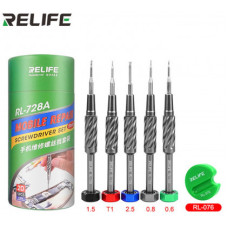 Набір викруток Relife RL-728A (5 викруток: +1.5, T1, +2.5, *0.8, Y0.6) для розбирання смартфонів