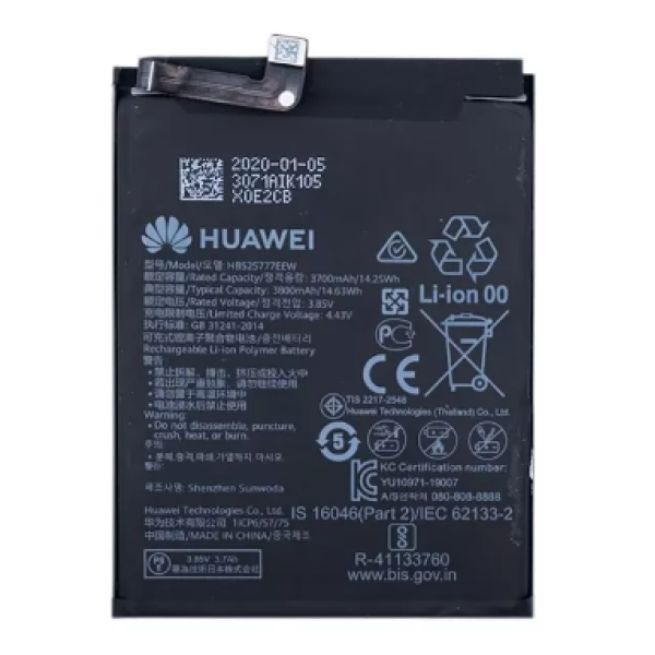 Акумулятор (АКБ) Huawei HB525777EEW для Huawei P40 (3800mAh) Original PRC