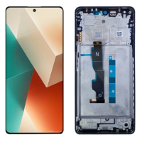 Дисплей для Xiaomi Redmi Note 13 (5G) з сенсорним склом в рамці (Чорний) OLED