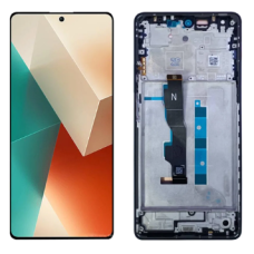 Дисплей для Xiaomi Redmi Note 13 (5G) з сенсорним склом в рамці (Чорний) OLED