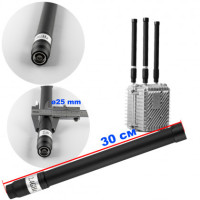 Антена всеспрямована для jamming обладнання (2.4 GHz (2400-2500 MHz), 100W, 3-7 dBi, Ø25 мм, 30 см, NJ)