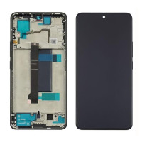 Дисплей  Xiaomi Redmi Note 13 Pro (5G) з сенсорним склом у рамці (Чорний) (OLED)