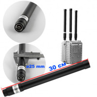 Антена всеспрямована для jamming обладнання (970-1100 mHz, 100W 3-8 dBi, Ø25 мм, 30 см, NJ)