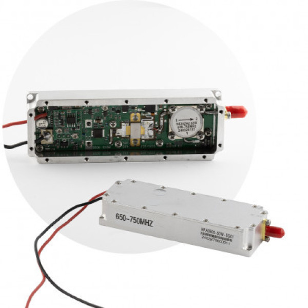 Модуль перешкод (jammer) 650-750 mHz Gan 50W 47 dBi SMA