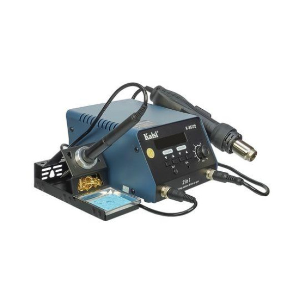 Паяльна станція прецизійна Kaisi K8512D, фен, паяльник T12, цифрова індикація