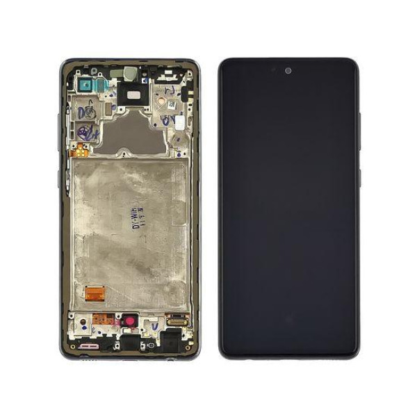 Дисплей для Samsung A725 Galaxy A72 (2021) з сенсорним склом в рамці (Чорний) OLED